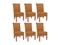 Zensova dining chair set of 6 without cushions WQQJ37824