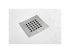 Shower tray 90x180 cm Extra Thin Line White RAL 1013 In Synthetic Resin and Marble Dust With Free Drain RIPZ66378