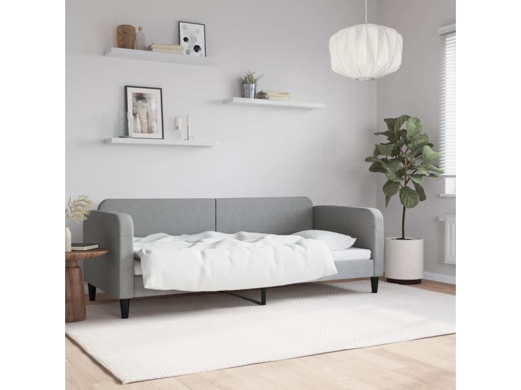Light grey daybed 80x200 Zensova YNUM52007
