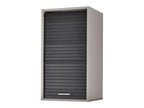 Kitchen Cabinet in Black or White Oak Aluminum with 2 Shelves, W 40 H 72 D 35 cm - Black CQSD73082