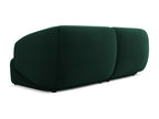 Modular 4-seater velvet sofa - bottle green - Zensova QMKV67605