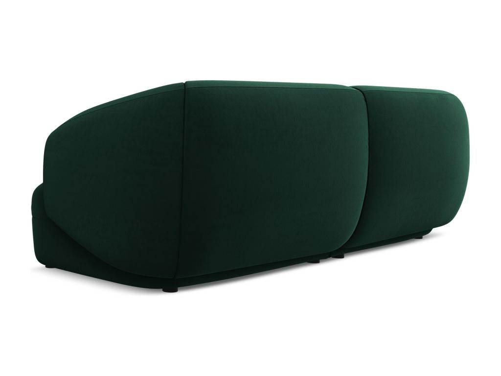 Modular 4-seater velvet sofa - bottle green - Zensova QMKV67605