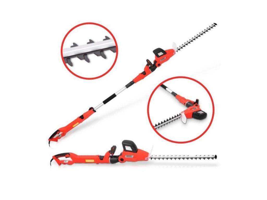 Elariva Garden 675 Telescopic Hedge Trimmer 750W 2.35m 2.80m Double Cutting Blade HGAK03203