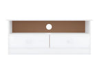 Zensova TV stand with drawers, white, 100x35x41 cm, solid pine wood, NXSL68213