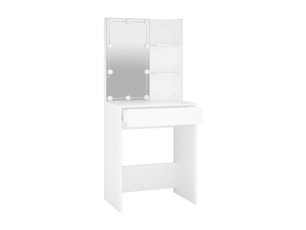 Dressing table with white LED lighting, 60x40x140 cm, TLVB26613