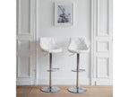 Set of 2 Elariva white bar stools AEKS30484