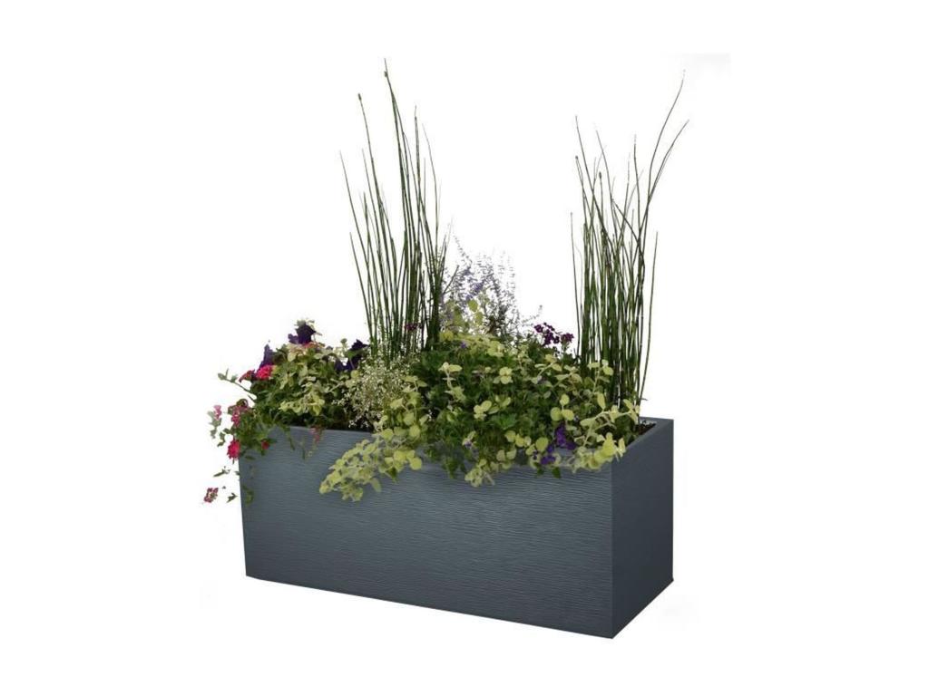 Graphit Rectangular Planter - 99.5x39.5x43.5 cm - 97 L - Anthracite Grey LLNZ28386