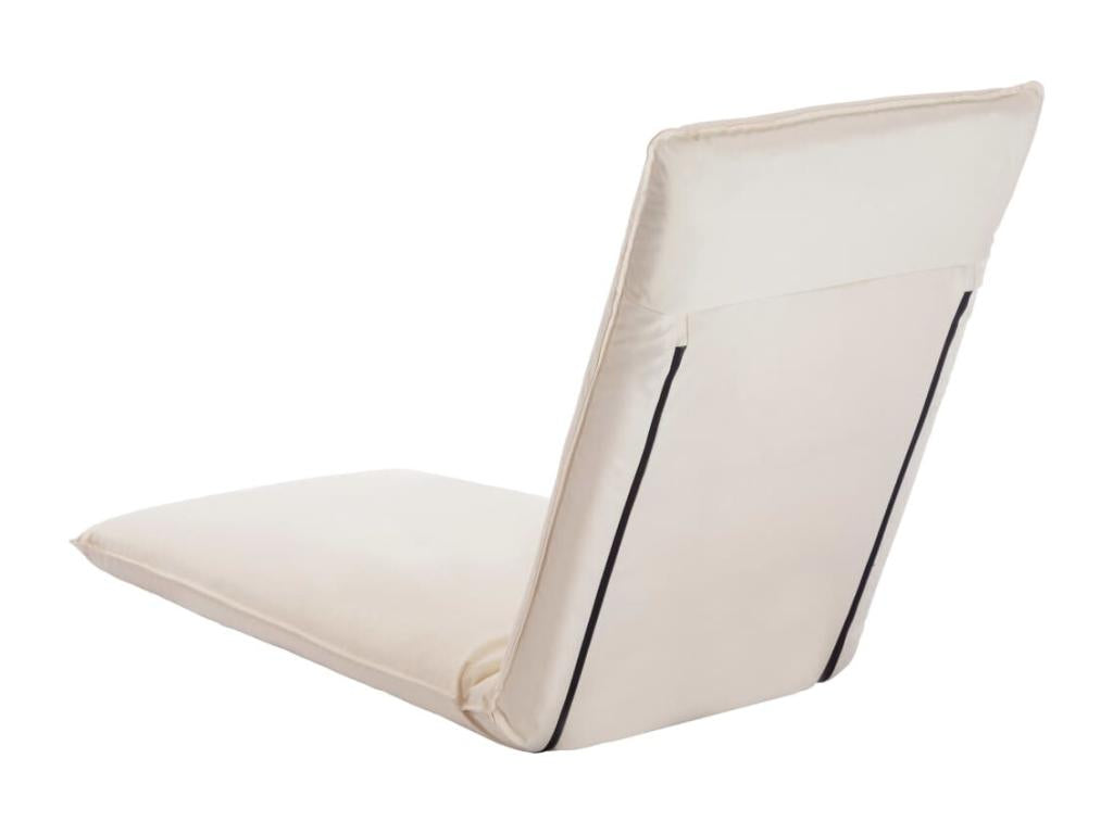 Zensova Folding Chaise Lounge, Cream White ENTP91814