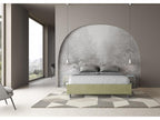 Upholstered storage bed 160x200 green microfiber Zensova ZPNW13246