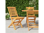 Folding garden chairs, 2 pieces, 47x63x90 cm, solid teak wood, TUGL07631