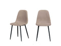 Stockholm - Set of 2 chairs in Zensova and metal - Zensova TGDA59850