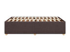 Dark brown bed frame 120x190 cm fabric ORGU53596