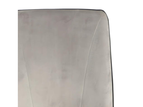 2 grey velvet chairs - Zensova QZDZ32852