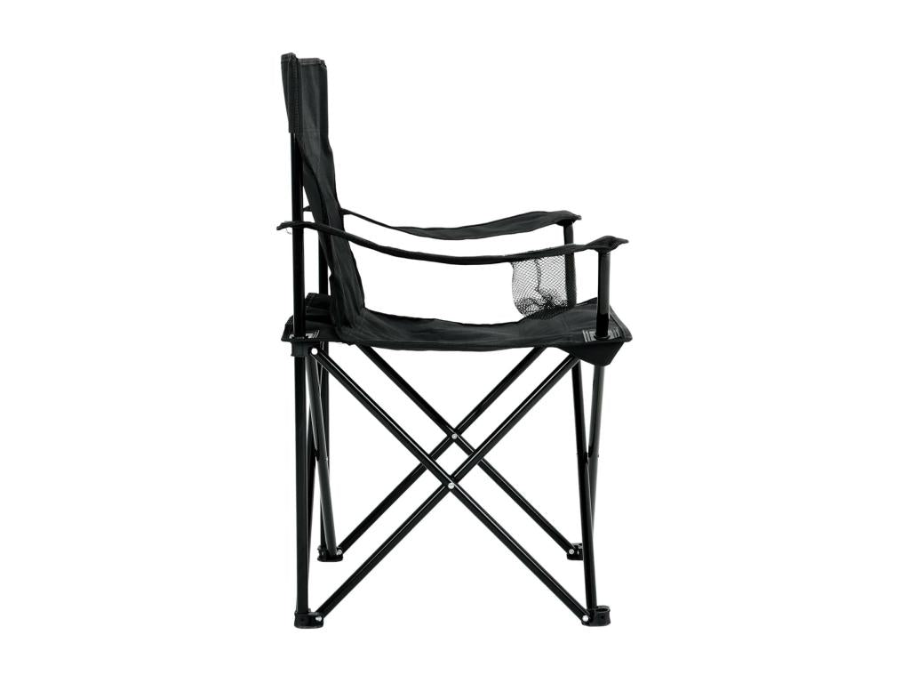 The Lysvia set of 2 folding camping chairs in black UYTE99615