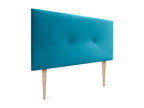 Zensova Smooth Velvet Headboard with Buttons 95x115 with Bed Legs 80/90 - Light Blue HNCU63705