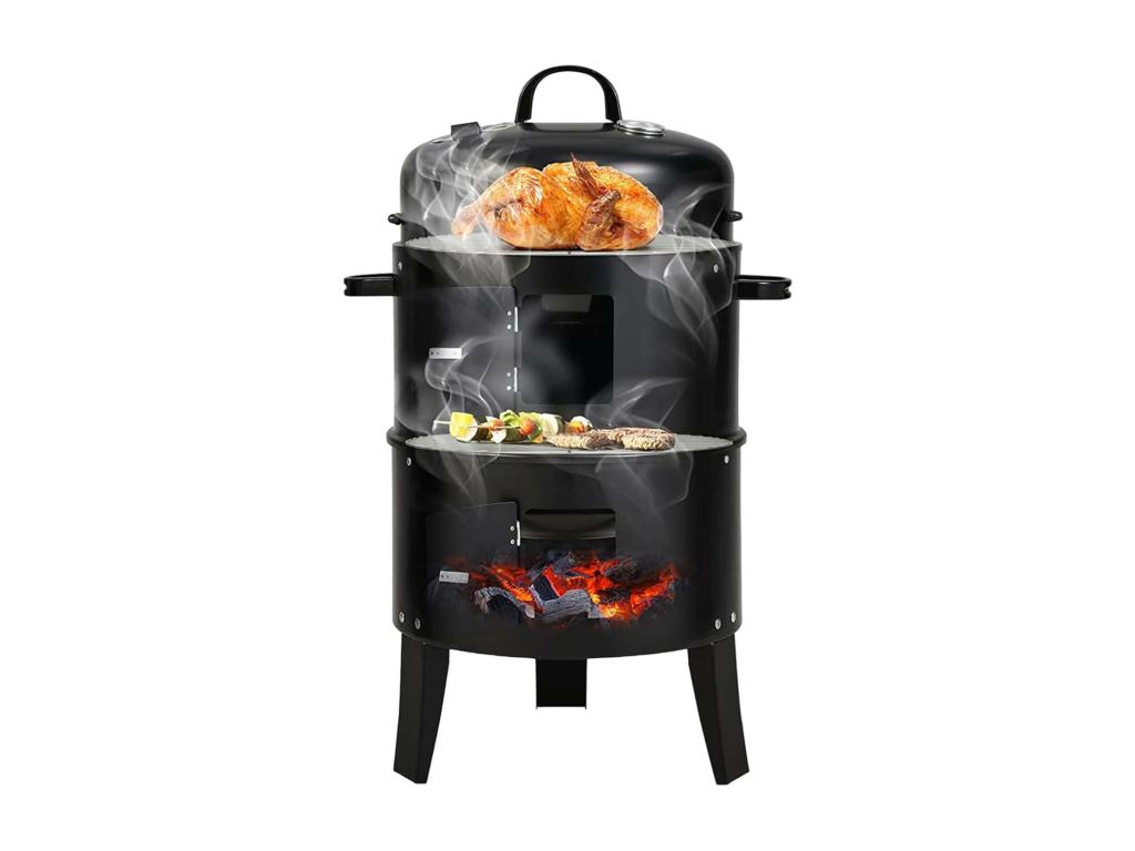 Elariva HOME - Smoker 40x78cm with 2 racks and thermometer GIWL40841