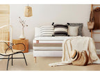 Ready-to-sleep pack: Lumenao 200x200cm pocket spring mattress with memory foam and Lumenao bed base, white, WUHT03934