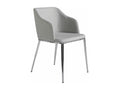 Zensova chair in grey with silver steel legs - Set of 2 - Colour Zensova 04 Beige GPSZ87165