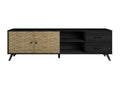 Zensova TV stand with 2 doors, 2 shelves, and 2 drawers / Wood - VIETNAM EWNK17517