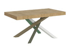 Extendable table 90x160/ 264 cm Zensova Oak Nature frame 4/ A HUQR00315