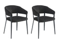 Set of 2 chairs with armrests in Zensova and metal - Zensova SGCQ97735