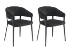 Set of 2 chairs with armrests in Zensova and metal - Zensova SGCQ97735