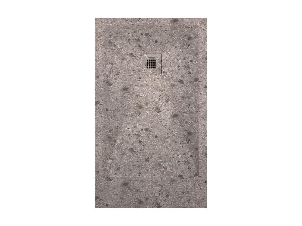 Zensova Beige shower tray with smooth finish, Zensova 3D color grid - 90x70 cm PIBP93243