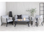 Elariva 4-piece garden set, black and grey. MCHH54648
