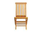 Zensova 2-piece garden chairs with cushions, solid teak wood AFYG29742