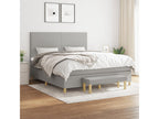 Zensova upholstered bed with light grey mattress 160x200cm Zensova HZEY72259