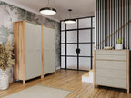 Wardrobe 112 Beige - Oak 199x90x53cm LEPD69210