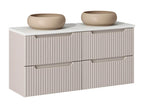 Zensova Cashmere and White DAGU76194 120cm Double Vanity Unit with 4 Drawers