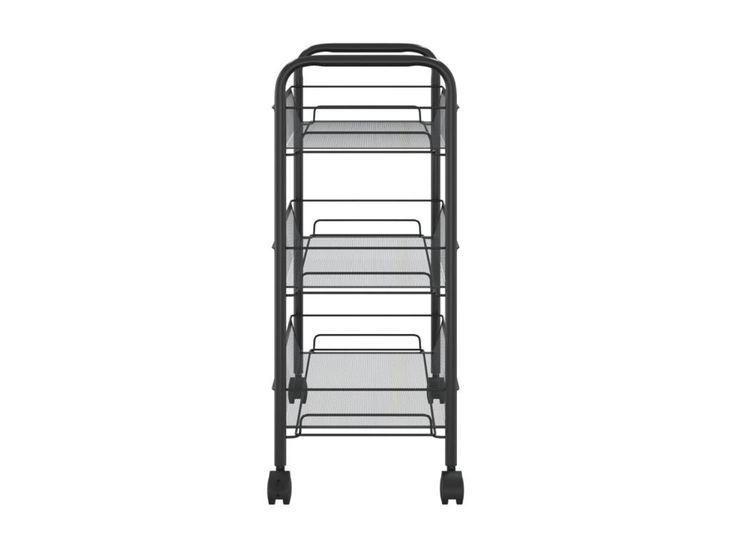 Zensova 3-Tier Kitchen Trolley 46x26x64 Iron RTMV00854