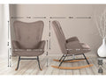 Rocking chair - Fabric / Metal - Elariva SZTB26441