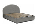 Zensova bed, Zensova size. Storage bed with Zensova upholstery. Made in Italy. Front opening suitable for a 120x190 cm mattress. Grey VOYY81324