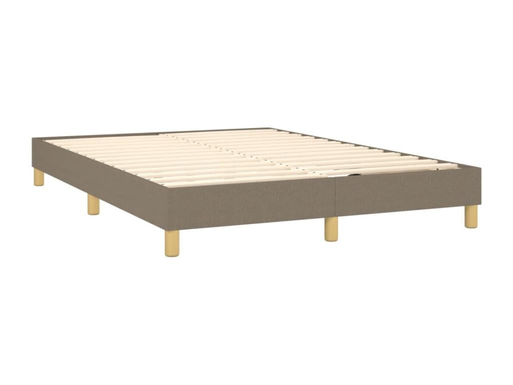 Upholstered bed base with mattress 140x200 cm Fabric DNVA23703