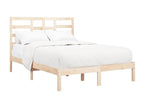 Solid wood bed frame without mattress, 140x200 cm, VGBO98395