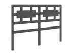 Grey Headboard 145.5x4x100 cm Solid Pine Wood XFNX37329