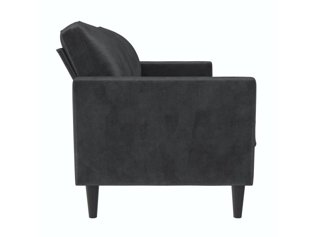 Zensova - 3-seater sofa in dark grey velvet XGWM02921