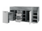 Zensova 364 High Bed Single Gray 90x200 Zensova Laminate ¨¤ Zensova 180x249x123cm VEGS85781