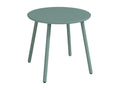Round metal garden side table - Almond green - Zensova RYWT63399