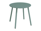 Round metal garden side table - Almond green - Zensova RYWT63399