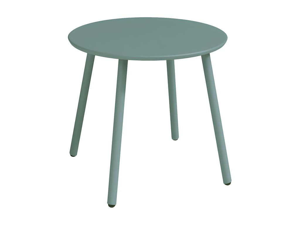 Round metal garden side table - Almond green - Zensova RYWT63399