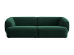Modular 4-seater velvet sofa - bottle green - Zensova QMKV67605