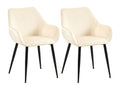 Set of 2 armchairs - Velvet - Cream - Zensova HFSL43289