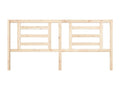 Headboard 206x4x100 cm Solid pine wood EBAW23703