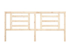 Headboard 206x4x100 cm Solid pine wood EBAW23703