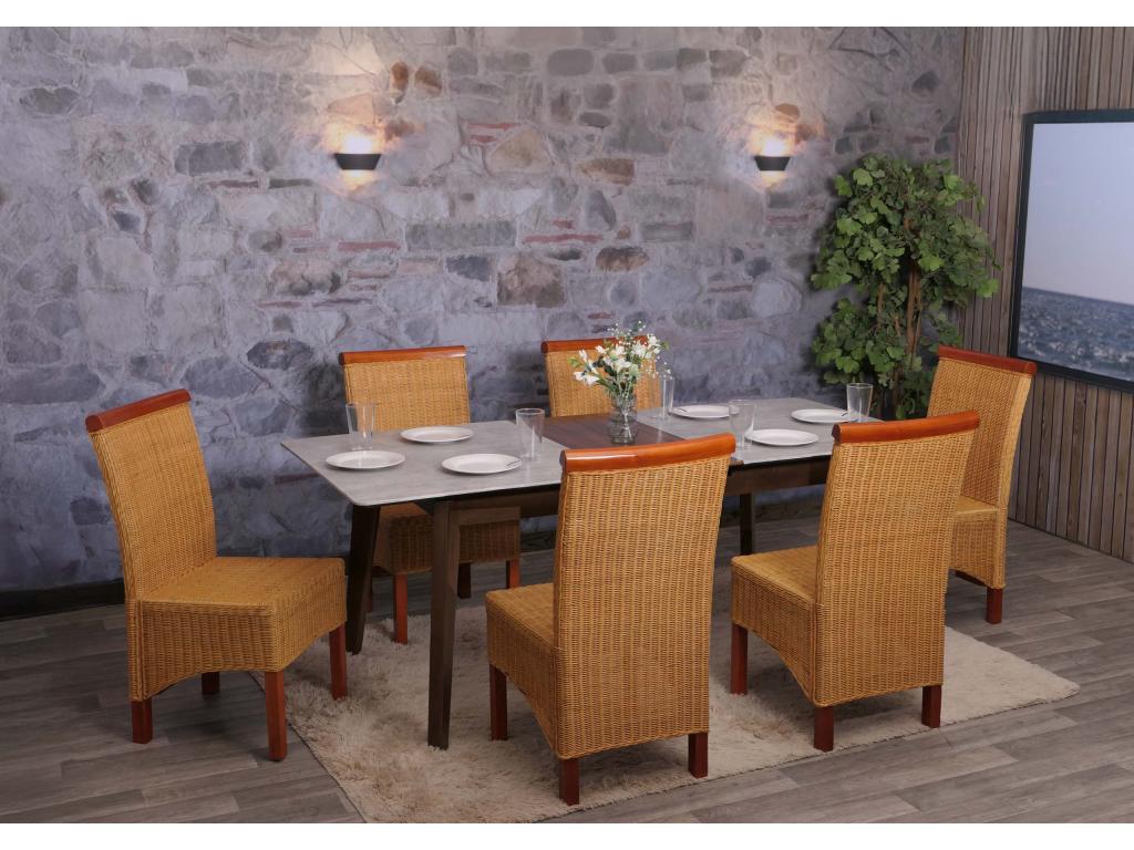 Zensova dining chair set of 6 without cushions WQQJ37824
