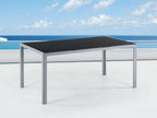 Elariva KOBW91997 Black Glass Garden Table