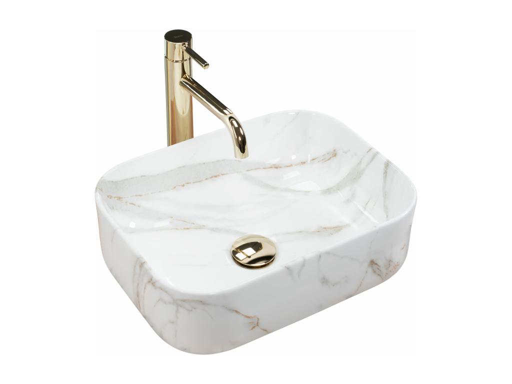 Shiny ElarivaWhite Countertop Washbasin ELDY24933